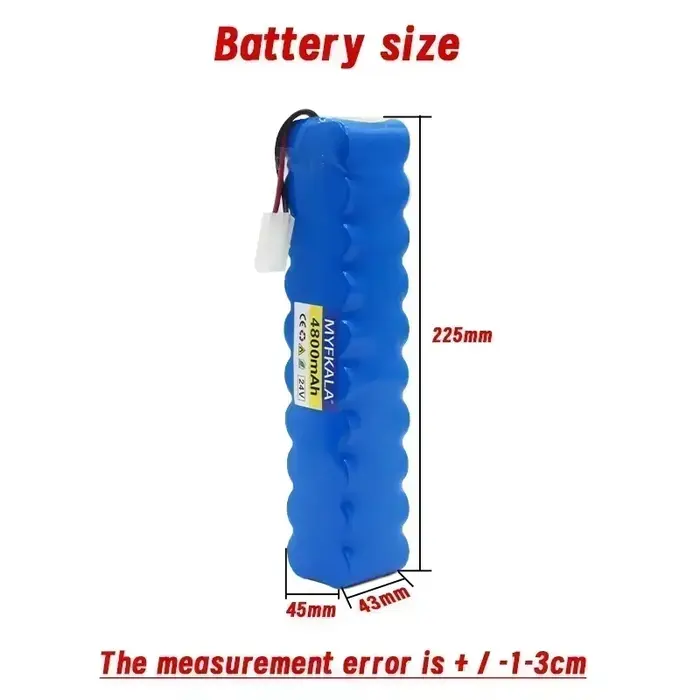 Batterie NiMH 24V 9800mAh pour aspirateur Rowenta Besen Air Force Extreme RH8770 RH8771WS RH877501 RH8779 RH877901