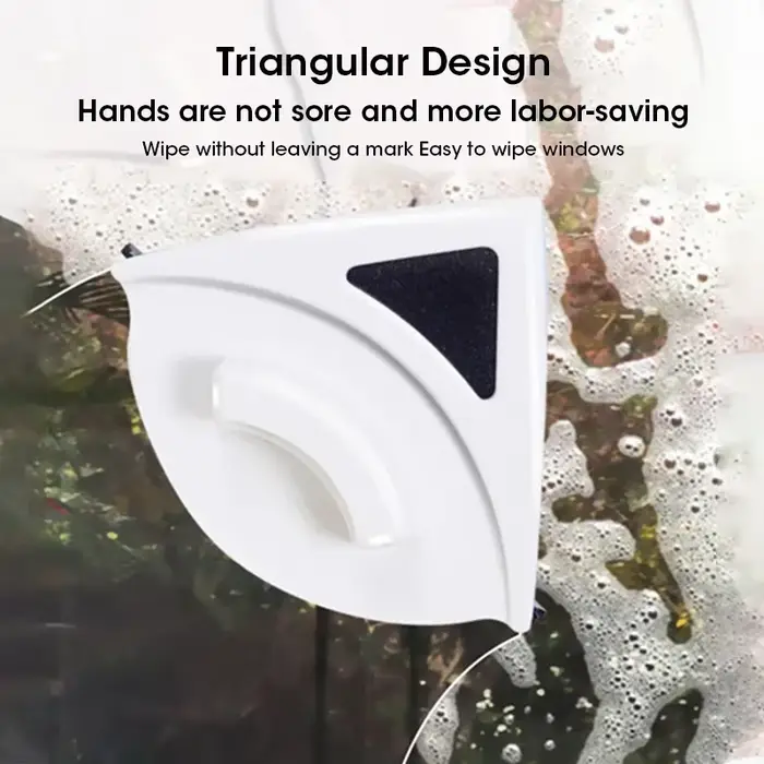 Nettoyeur de vitres magnétique double face - Outil de nettoyage