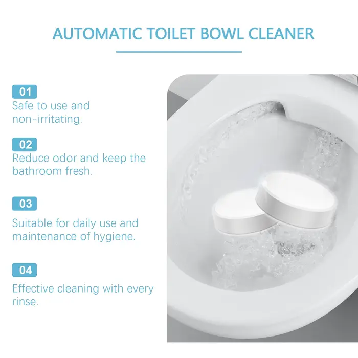 Comprimés effervescents de décontamination des toilettes