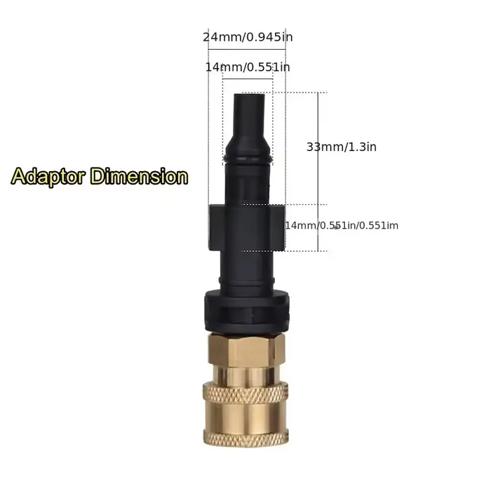 Adaptateur de connexion rapide pour nettoyeur haute pression