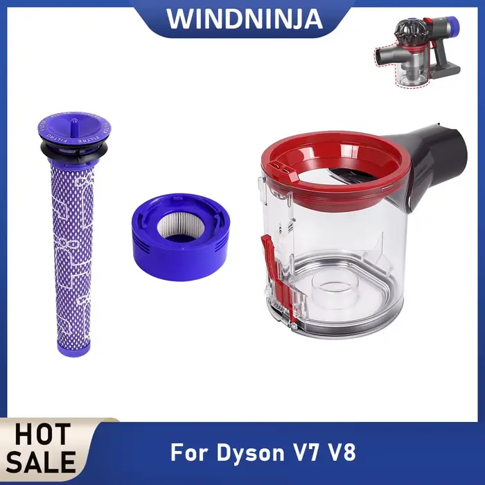 Kit de filtres pré-filtre et post-filtre pour aspirateur à main Dyson V7 V8