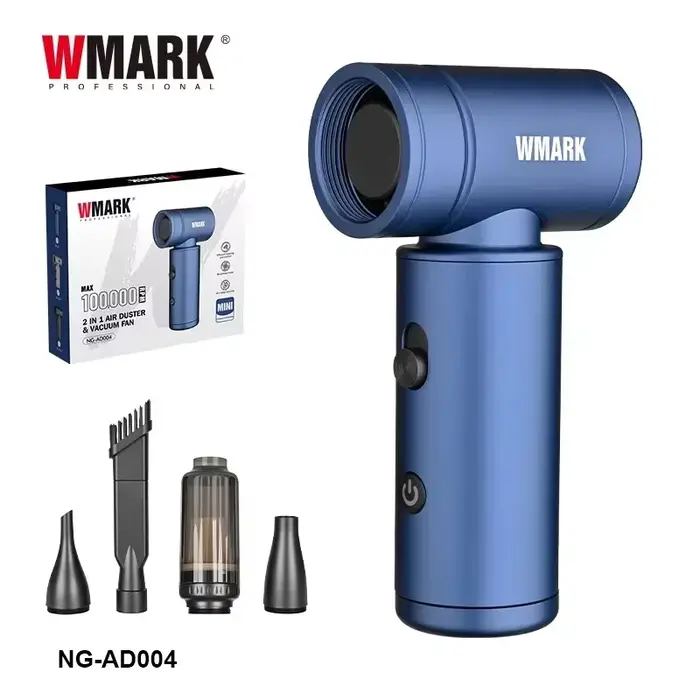 WMARK Aspirateur Professionnel Souffleur d'air Sans fil Ventilateur d'aspiration 100 000 tr/min Mote