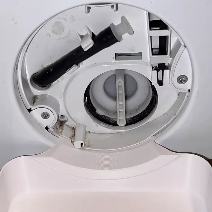Bac de nettoyage du filtre de machine à laver : récupère l'eau résiduelle et les taches de peluches