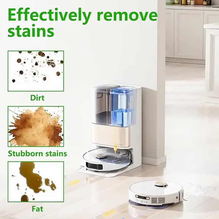 Recharge de détergent pour aspirateur à sec de 1000 ml pour solution de nettoyage Dreame et robot Mova