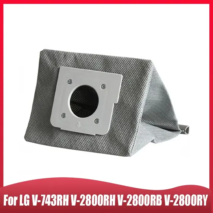 Sacs à poussière pour aspirateur LG V-743RH V-2800RH V-2800RB V-2800RY, sacs lavables et réutilisabl