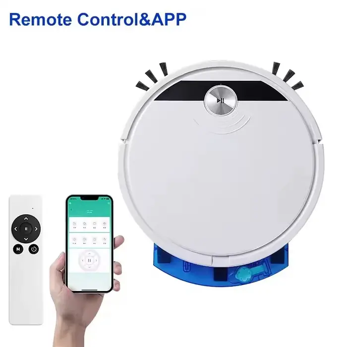 Robot de balayage domestique 2800PA, aspirateur intelligent 3 en 1, avec télécommande et application