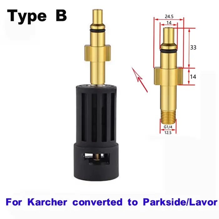 ROUE pour Karcher Parkside adaptateur de buse de laveuse haute pression pour convertir entre