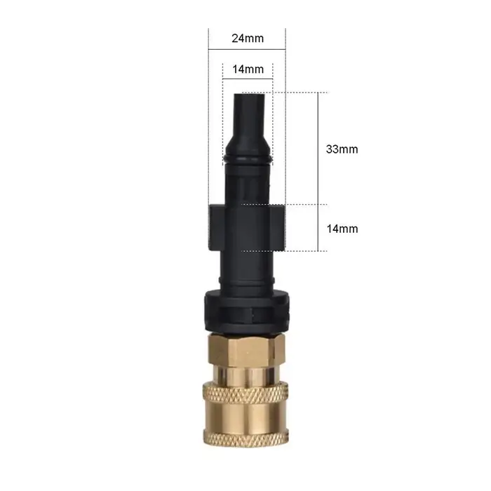 Adaptateur de pistolet à eau haute pression, connexion rapide, 1/4 pouces, pièces de lavage avec bus