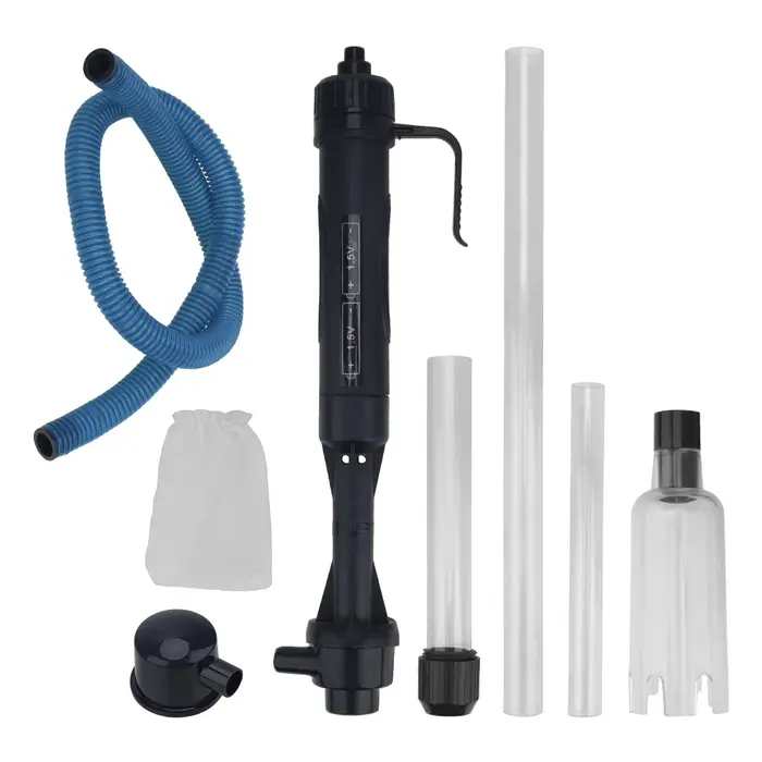 Filtres outils dissolvant de déchets aspirateur pompe de changement d'eau électrique filtre d'aspiration outil de nettoyage de gravier tuyau d'aquarium de poisson