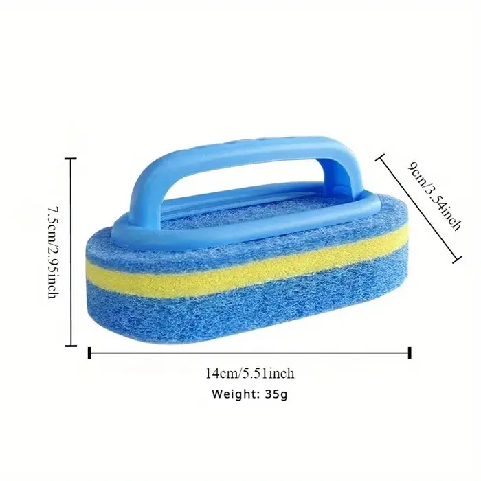 Kit de 3 brosses de nettoyage pour piscine, éponge en PP pour carrelage et paroi de piscine, accessoire d'entretien manuel non électrique