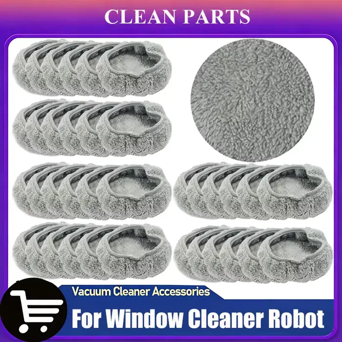 Accessoires, chiffon de nettoyage en microfibre pour robot nettoyeur de vitres 188168