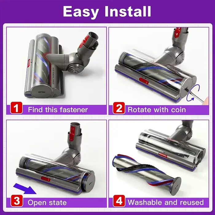 Tête de brosse pour aspirateur DysonV8 V7 V11 V15 V10