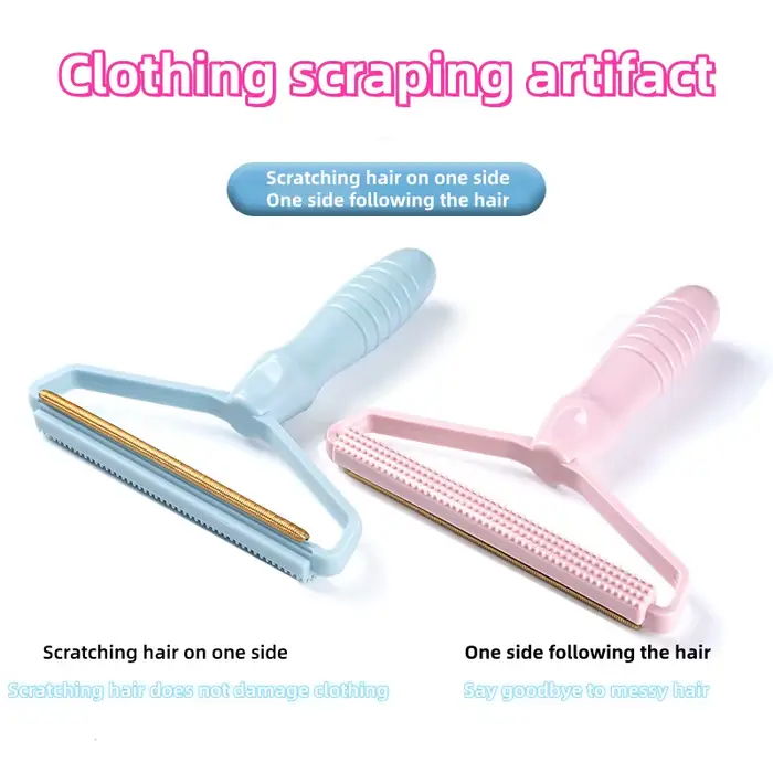 Brosse manuelle anti-peluches et poils d'animaux