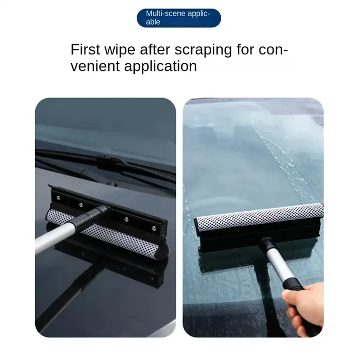 Outil de nettoyage de vitres de voiture 2-en-1