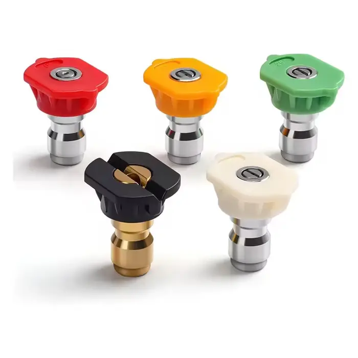 Embouts de nettoyeur haute pression, lot de 5 avec support de buse, rinçage à plusieurs degrés, acce