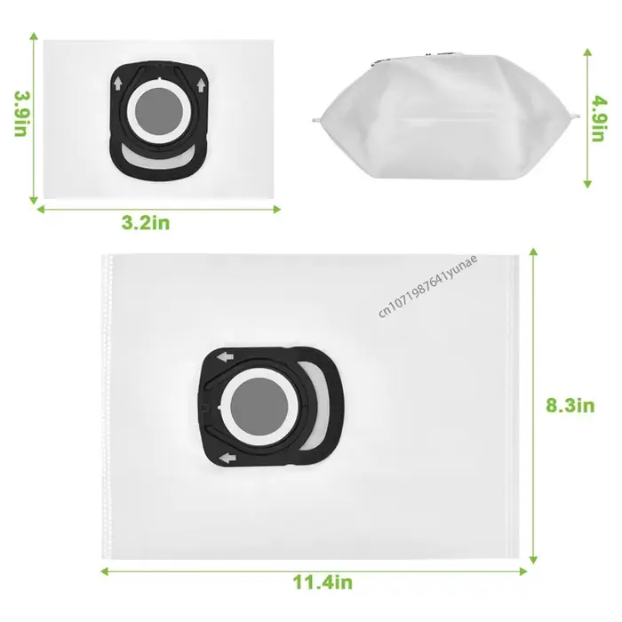 Sac à poussière pour hygiène Rowenta + ZR 200520 ZR 200540 ZR 200720 ZR 200920 Pour remplacement de la série