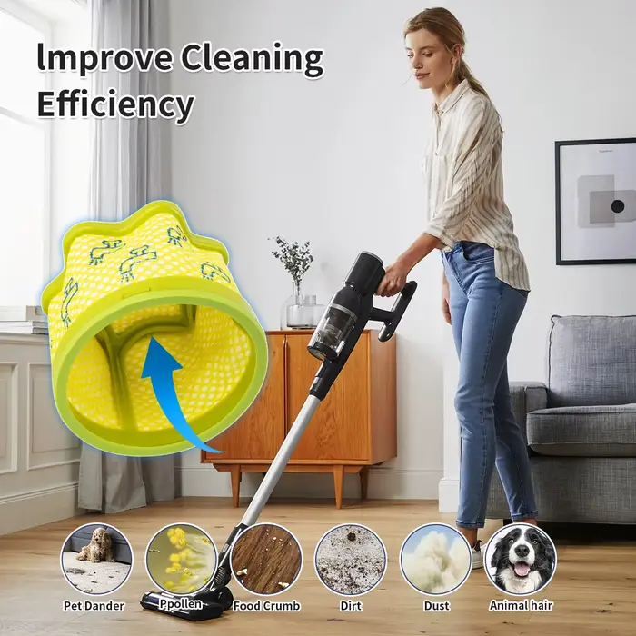 Filtre à vide A9 pour aspirateur LG CordZero série A9 A958KA A958SA A958IA A938SA A9K A906SM A927KGM A9MASTER2X