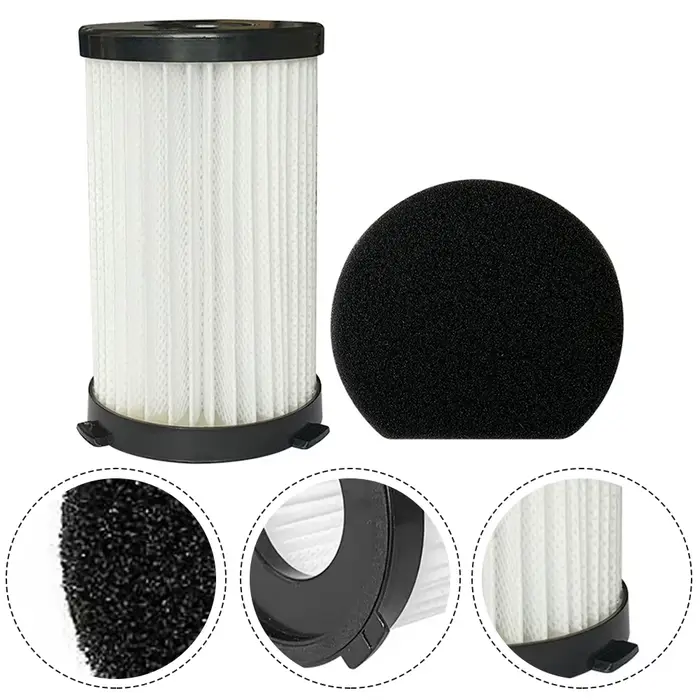 Filtre lavable réutilisable avec éponges pour aspirateur TurboTronic TT-VS6 pièces de rechange