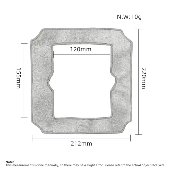 Compatible avec les accessoires en tissu de nettoyage de vitres (Ecovacs Winboot Mini)