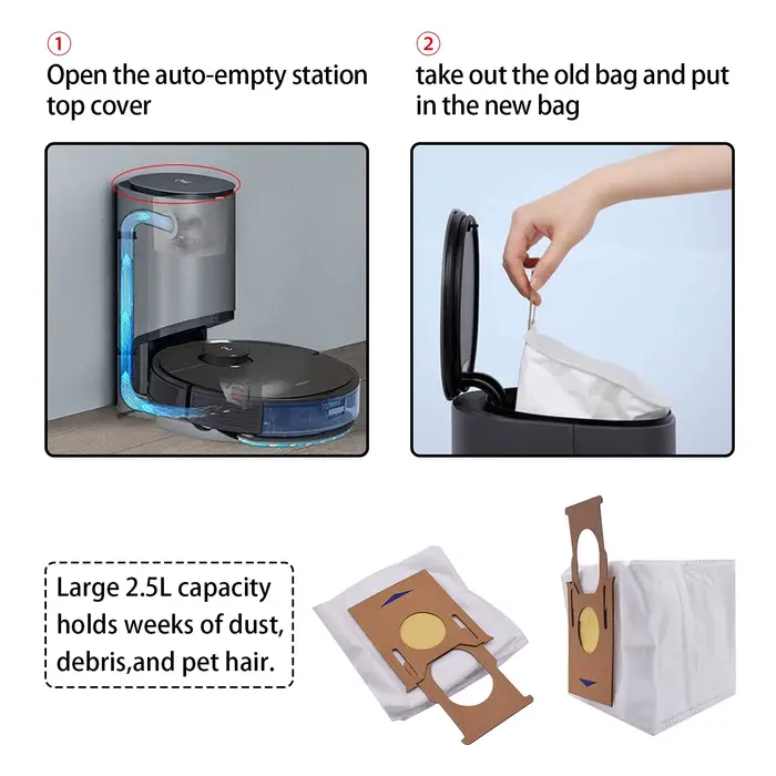 Sac à poussière pour Ecovacs DEEBOT T9 AIVI OZMO T8