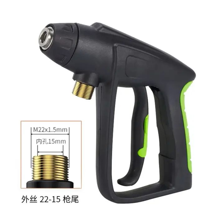 Pistolet de lavage haute pression G1/4 à tête autobloquante pour nettoyage de voitures