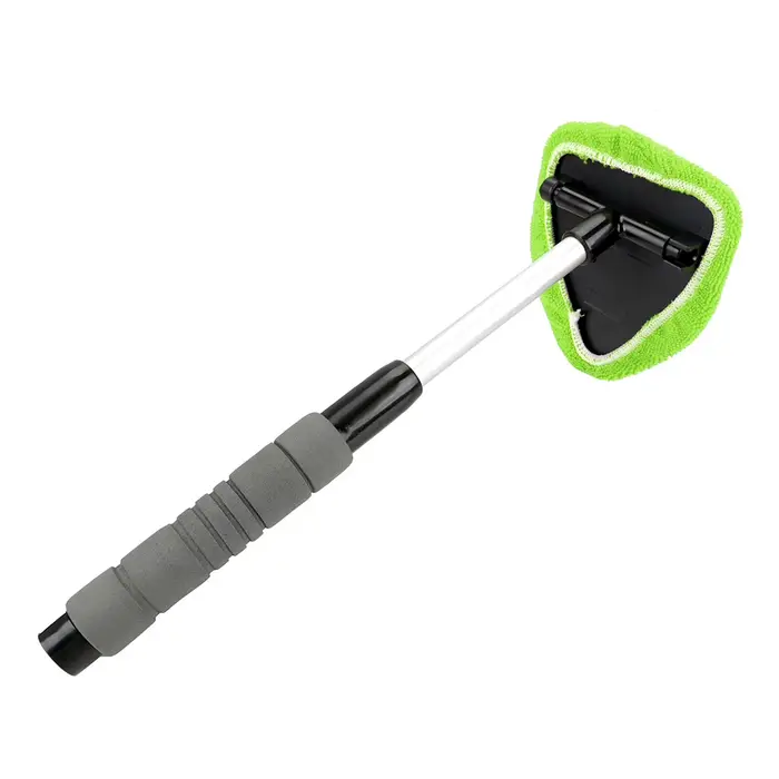 Nettoyeur de vitres télescopique en microfibre, éliminateur de brume de grattage de vitres, brosse d