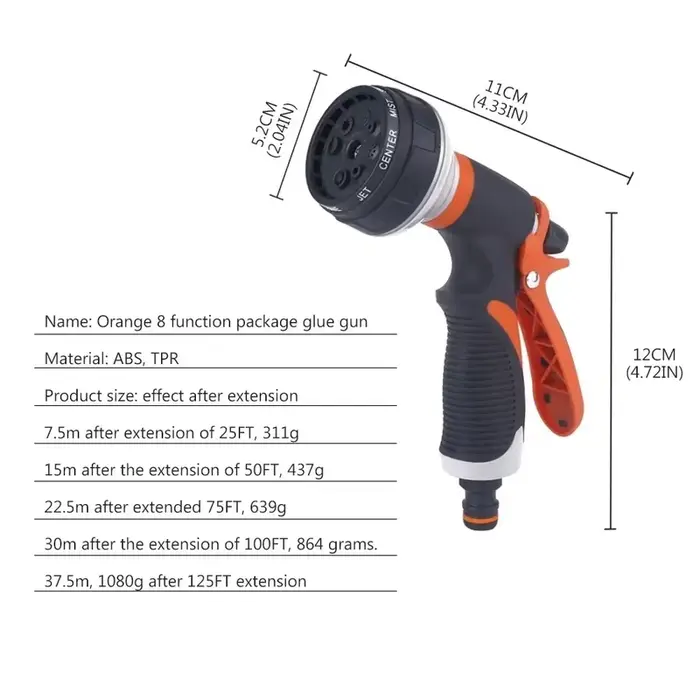 Nettoyeur de lavage de jardin haute puissance pression voiture et tuyau buse laveuse pistolet de pulvérisation d'eau