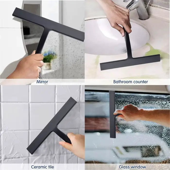 Nettoyeur de raclette de douche pour porte en verre