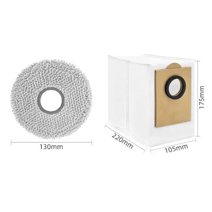 Pour LEFANT pour M3/pour M3 pour Gen2 Robot aspirateur 4 tampons de vadrouille 6 sacs à poussière pour fournitures ménagères pièces de nettoyage sous vide