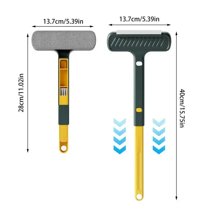 Outil de nettoyage de moustiquaires 2-en-1 multifonctionnel pour usage humide et sec, brosse à moust