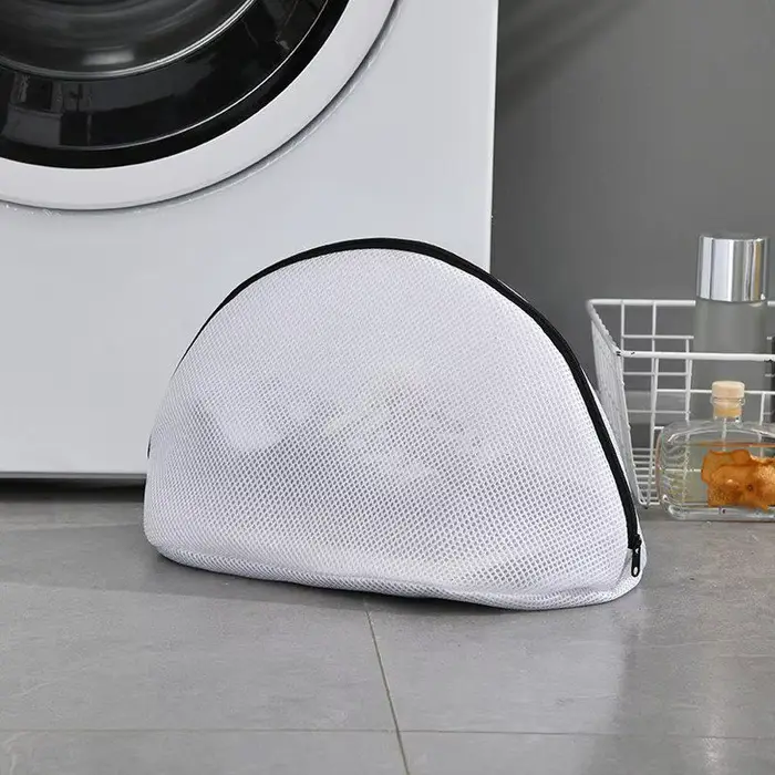 Sac à linge en maille, 1 pièce, sac de lavage de chaussures à fermeture éclair