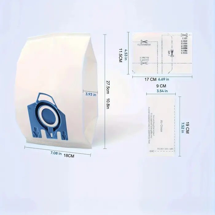 10 sacs de rechange pour aspirateur GN compatibles avec les séries Classic C1 C2 C3 Complete C2 C3 S2 S5 S8 S227 S240 S270