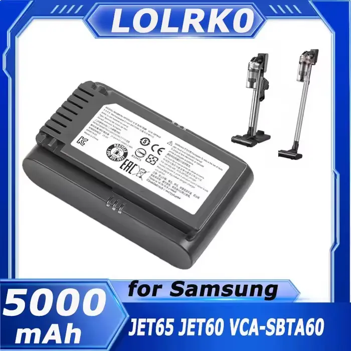 Nouveau pour samsung Jet 60 VCA-SBTA60 accessoires d'aspirateur Li-ion batterie Rechargeable de haute qualité