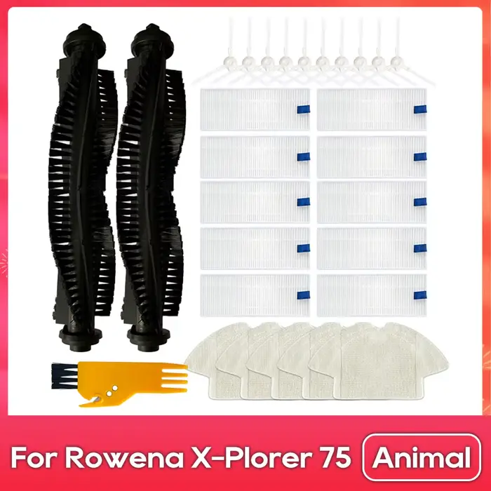 Compatible avec ( 360 S6 / Tefal Rowenta X-plorer Serie 75 Animal ) Brosse principale