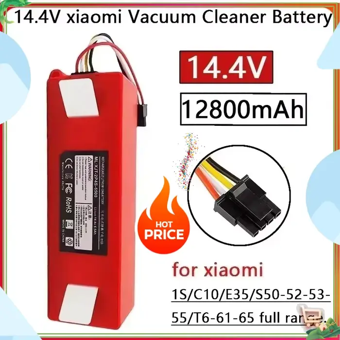 ✅ Batterie de remplacement pour aspirateur Robot Xiaomi Roborock S55 S60 S65 S50 S51 S5 MAX S6