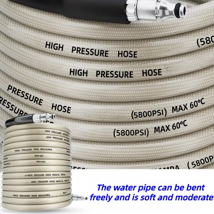 Tuyau de lavage haute pression 5 ~ 50m 5800PSI