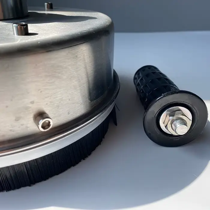 Nettoyeur de surface en acier inoxydable, haute pression, 8 po, avec poignée