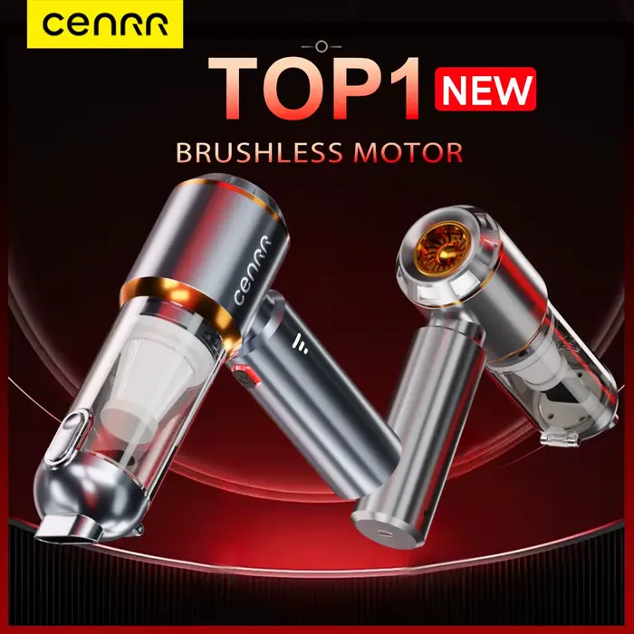 CENRR Mini aspirateur de voiture sans fil puissant nettoyeur