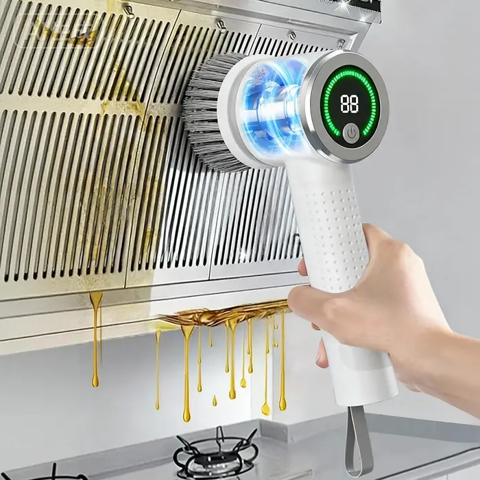 5 brosses de nettoyage sans fil avec têtes de brosse remplaçables