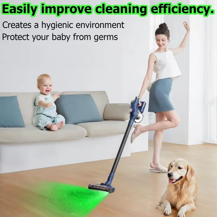 Lampe d'affichage de poussière LED pour aspirateur