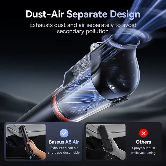 Baseus A5 Air Aspirateur de voiture 2 en 1