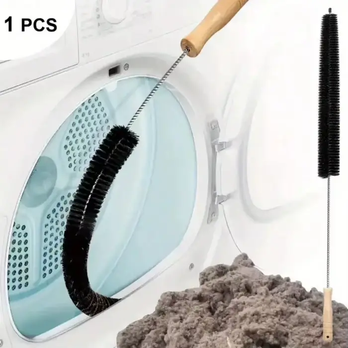 Kit de nettoyage des conduits de sèche-linge avec brosse anti-peluches pour nettoyer efficacement