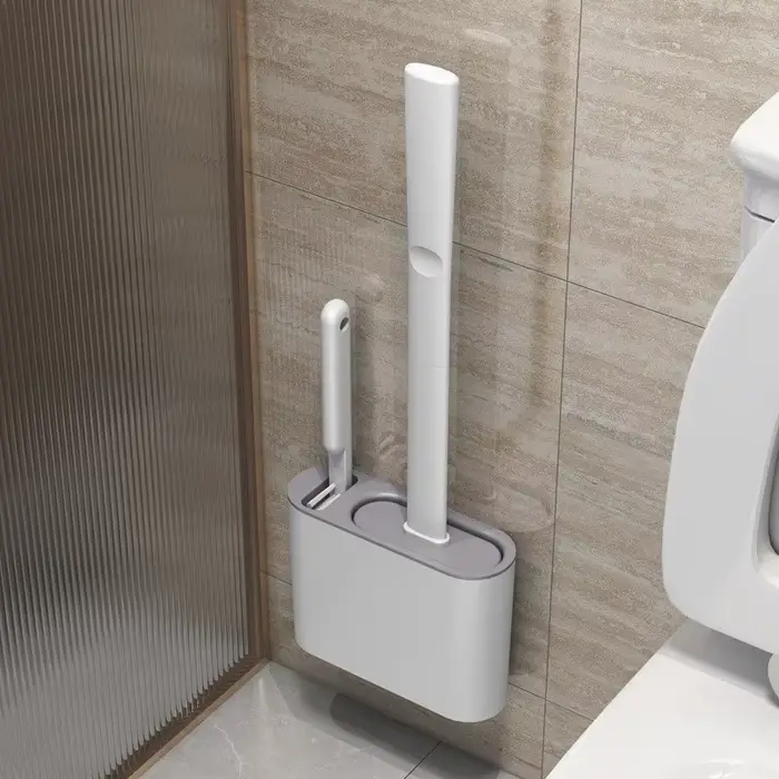 Brosse de Toilette Murale avec Coins Sans Fréquence