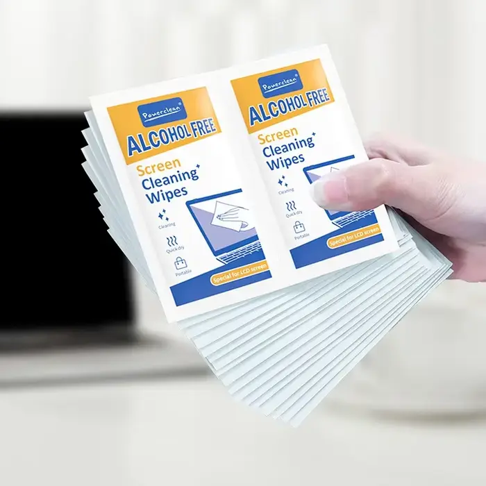 Paquet de 40 et 30 lingettes nettoyantes pour PC – Chiffons nettoyants 2 en 1 pour écrans secs et humides pour voitures