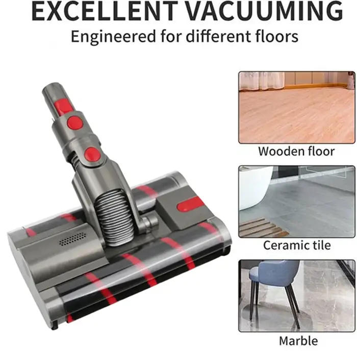 Tête de nettoyage à rouleau souple de remplacement pour aspirateur Dyson Omni-Glide SV19 / SV21-Micro