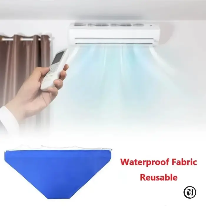 100cm épaissi nettoyant climatisation nettoyage couverture sac PVC avec tuyau d'eau maison 1-1.5P fendu suspendu climatiseur outils