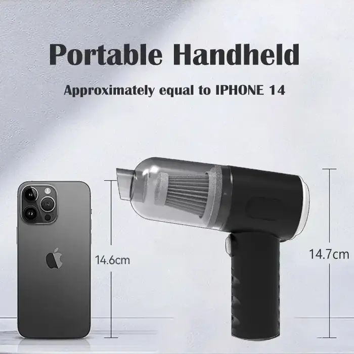 Aspirateur de voiture sans fil 9000Pa, chargement USB, appareil de nettoyage Portable 1200mAh, Mini