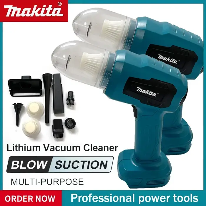 Aspirateur de voiture miniature Makita 18V, multifonction, portatif, rechargeable, outil de collecte de poussière
