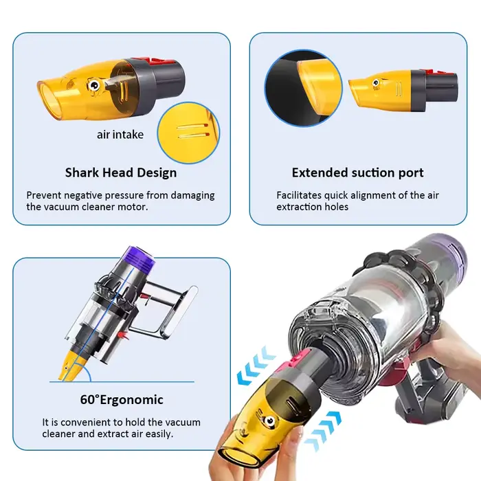 Tête d'aspiration sous vide pour aspirateur Dyson V7 V8 V10 V11 V15 SV10 SV12 SV14