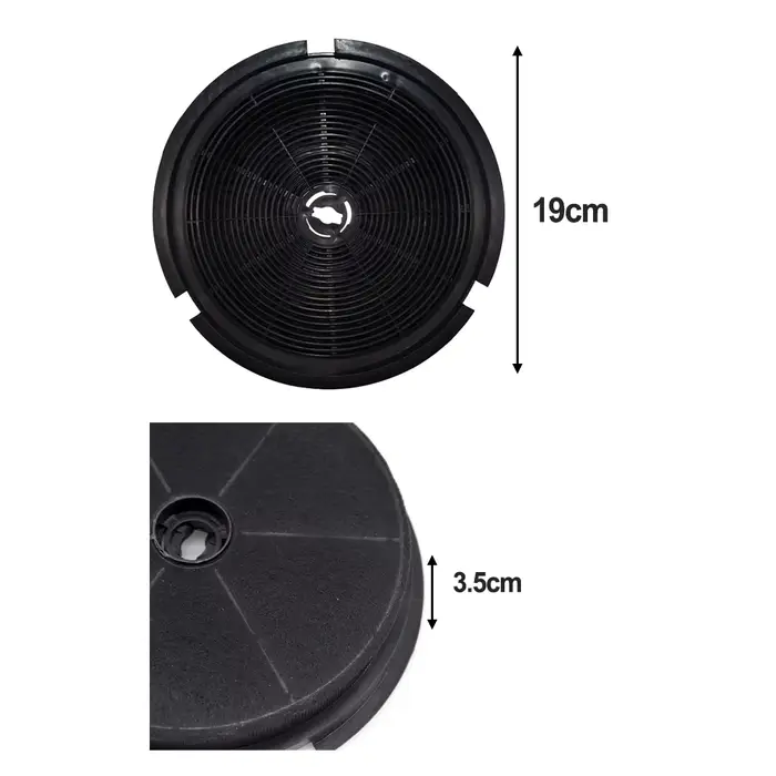 Filtre à charbon actif pour hotte de cuisine
